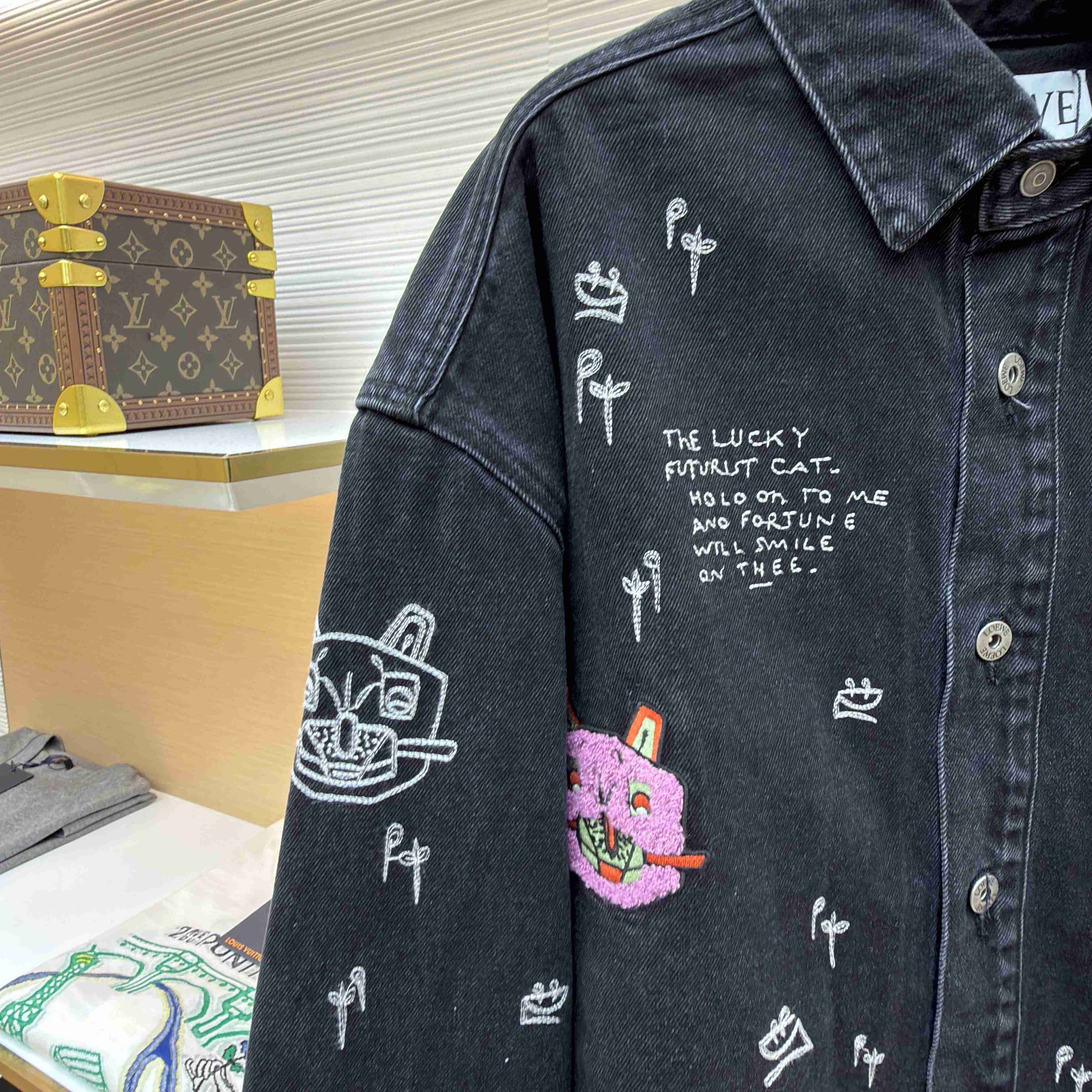 Loewe Overshirt In Denim - DesignerGu