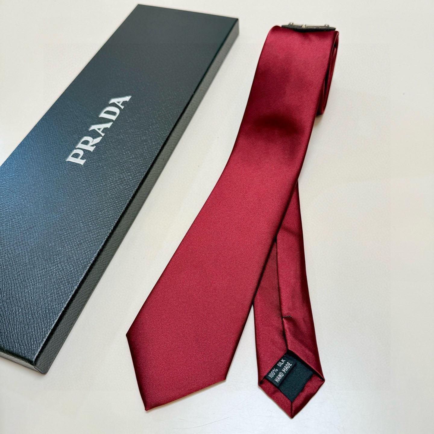 Prada Prada Logo Tie - DesignerGu