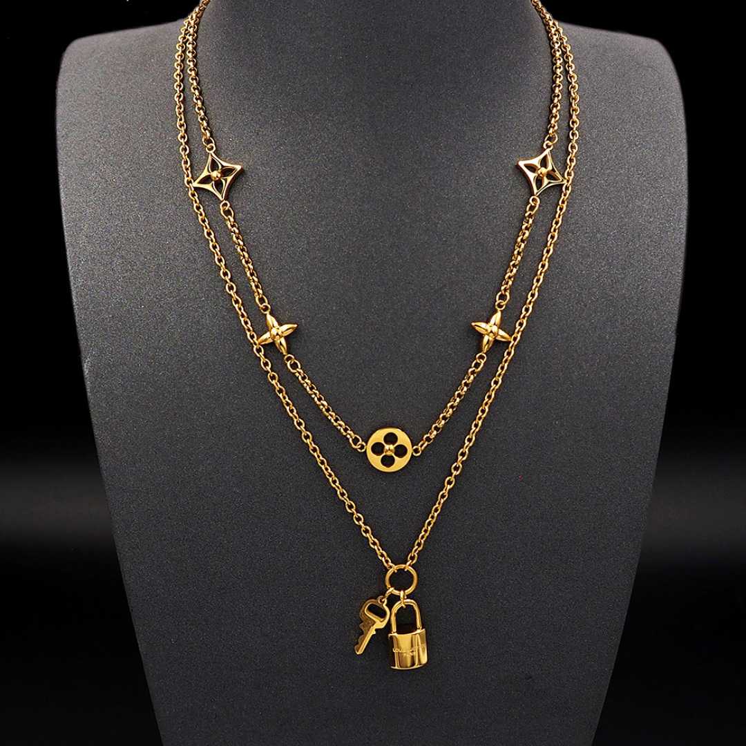 Louis Vuitton LV Iconic Charms Necklace  M02494 - DesignerGu