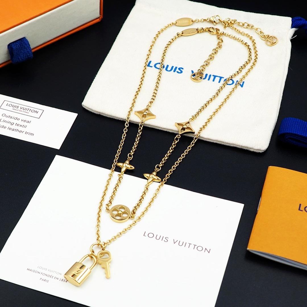 Louis Vuitton LV Iconic Charms Necklace  M02494 - DesignerGu