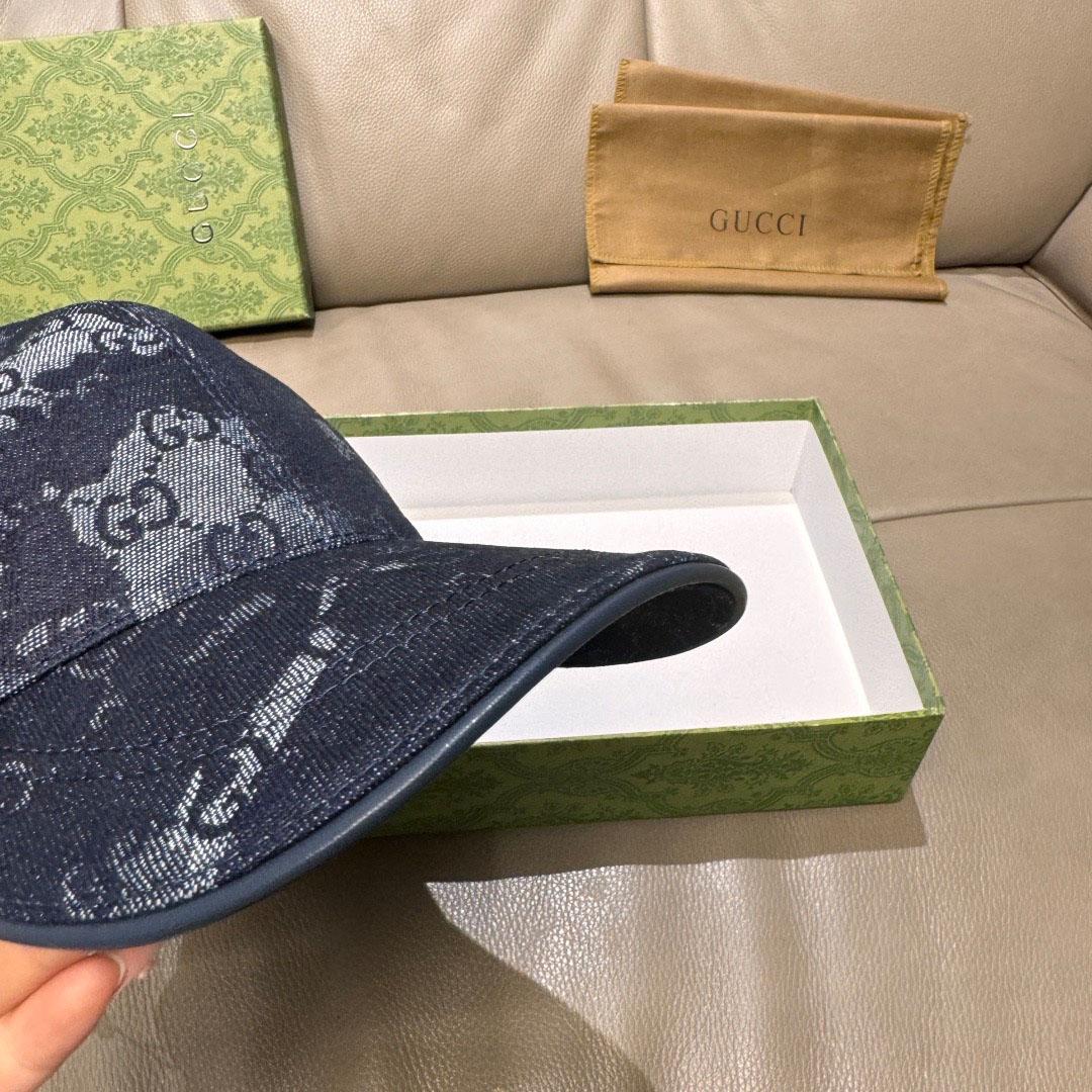Gucci GG Denim Baseball Cap  - DesignerGu