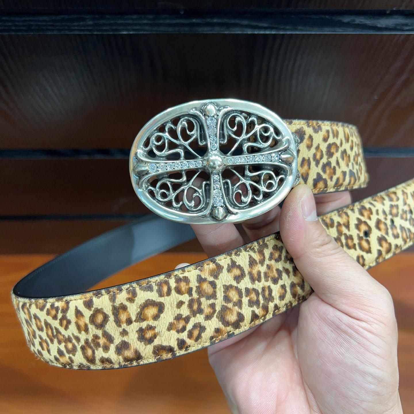 Chrome Hearts Leather Belt   - DesignerGu