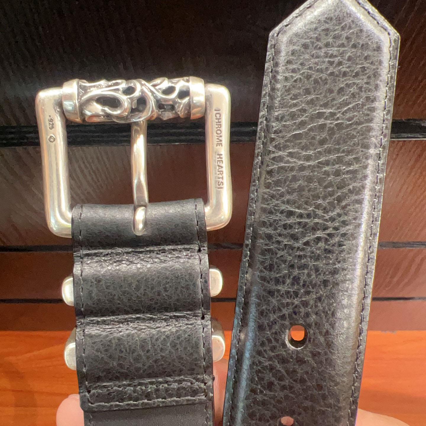 Chrome Hearts Leather Belt   - DesignerGu