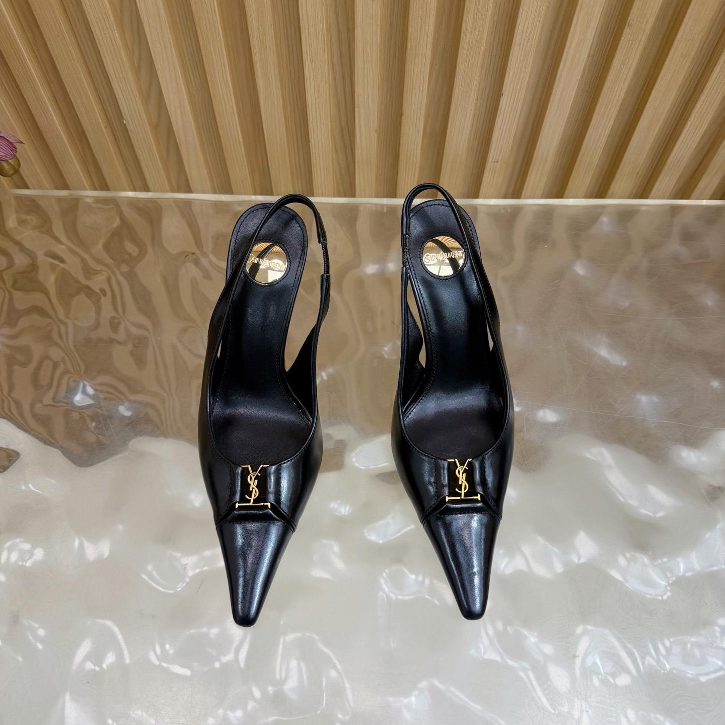 Saint Laurent Babylone Breteuil Slingback Pumps - DesignerGu