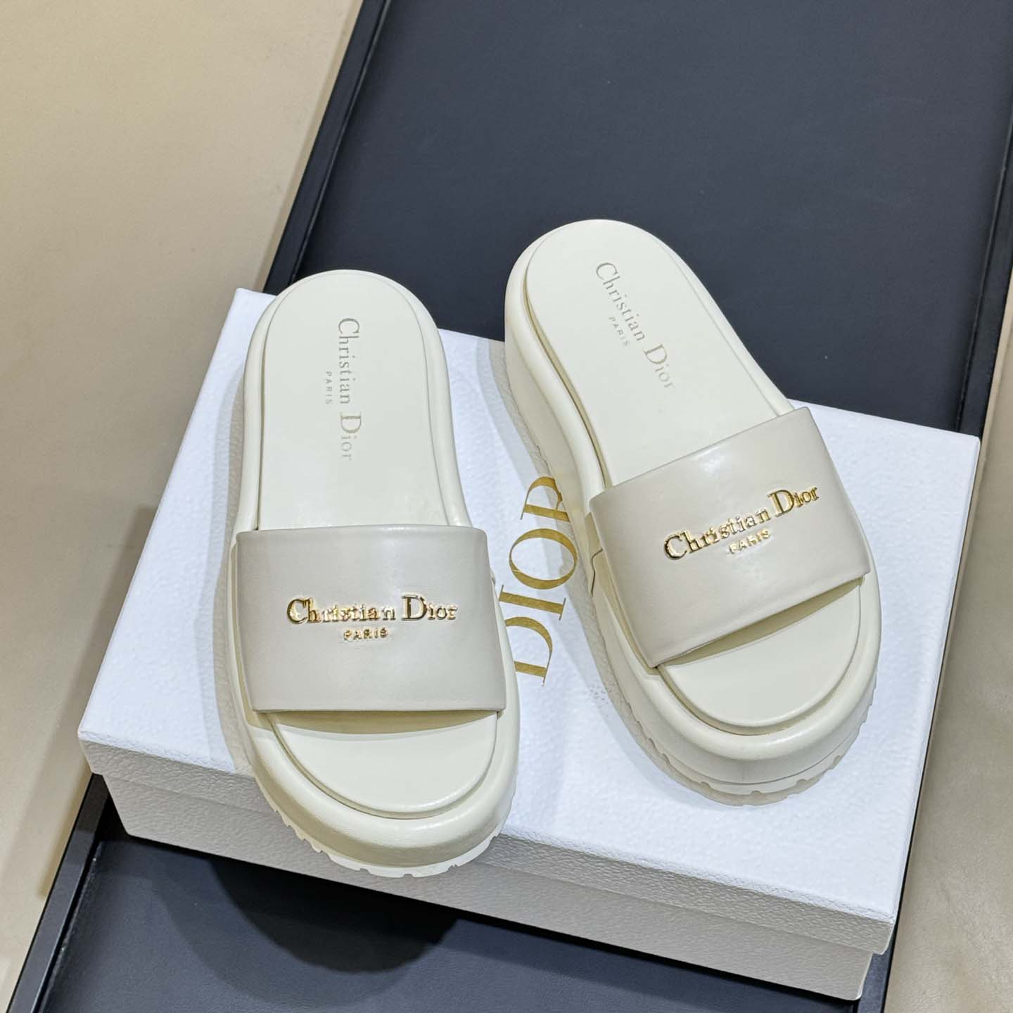 Dior D-Lane Platform Slide - DesignerGu