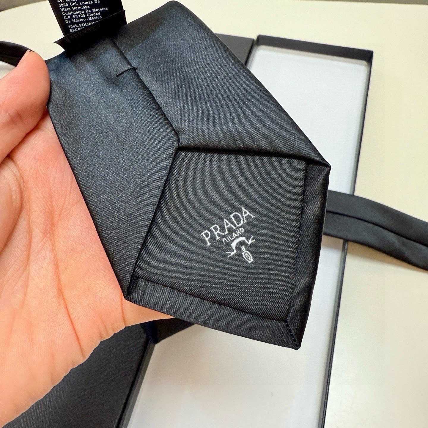 Prada Prada Logo Tie - DesignerGu