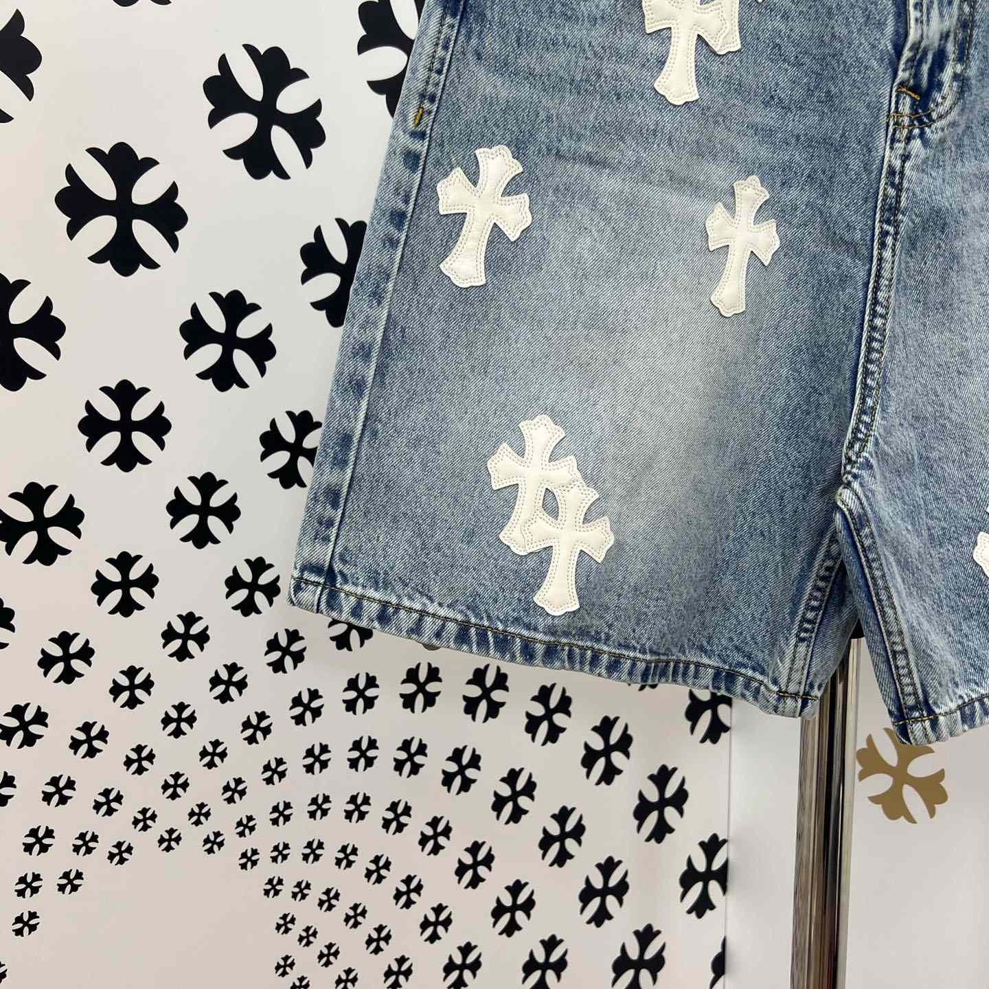 Chrome Hearts Denim Shorts - DesignerGu