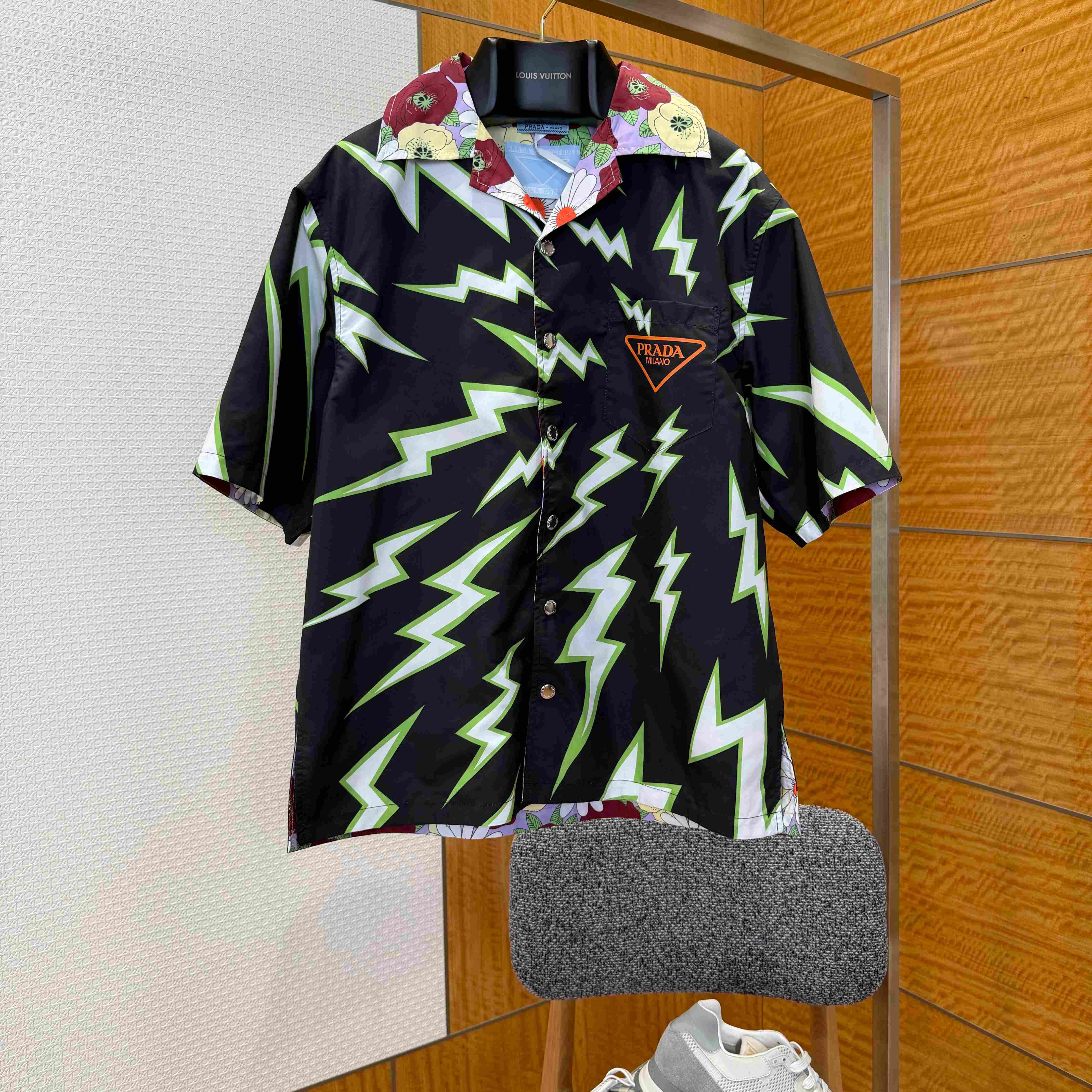 Prada Timecapsule Printed Cotton Shirt - DesignerGu