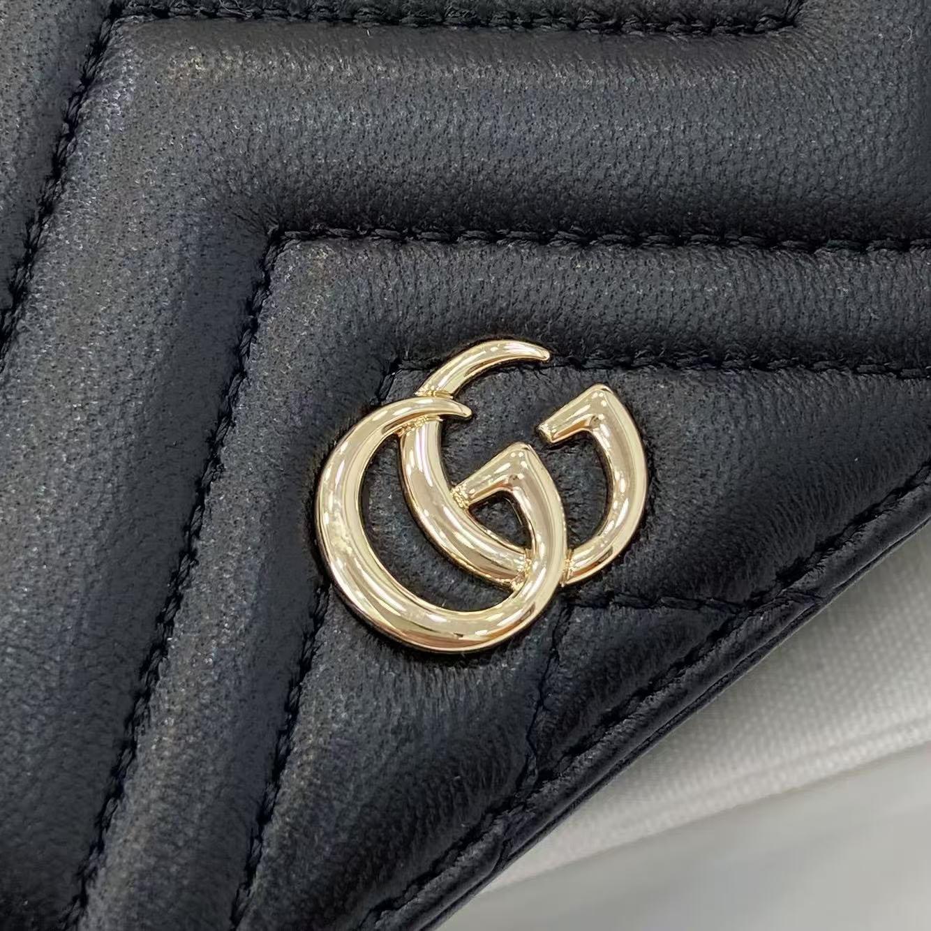 Gucci GG Marmont Card Case Wallet 466492 - DesignerGu