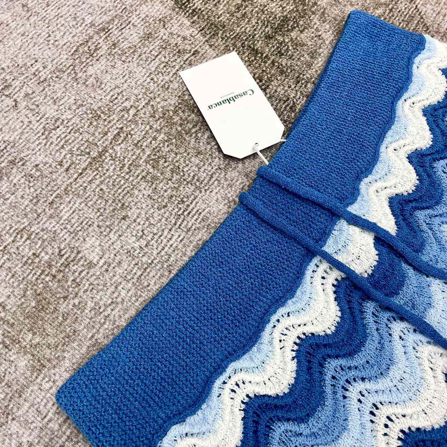 Casablanca Wavy Gradient Crochet Shorts  D008 - DesignerGu