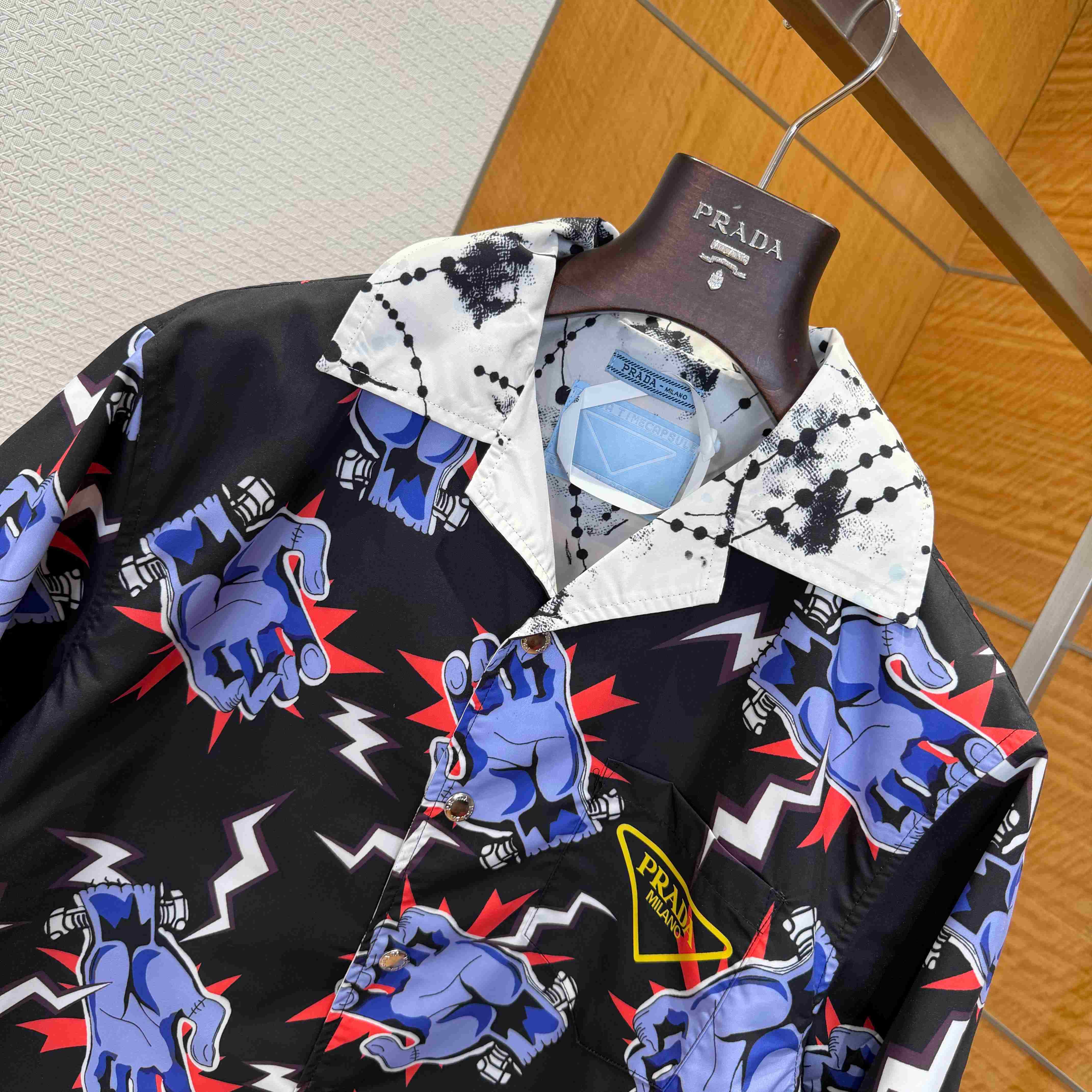 Prada Timecapsule Printed Cotton Shirt - DesignerGu