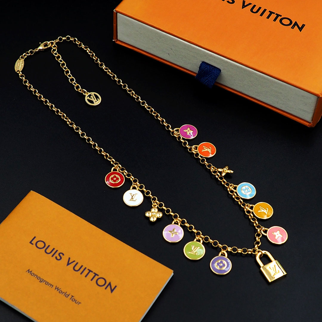 Louis Vuitton LV Confetti Necklace M03506 - DesignerGu