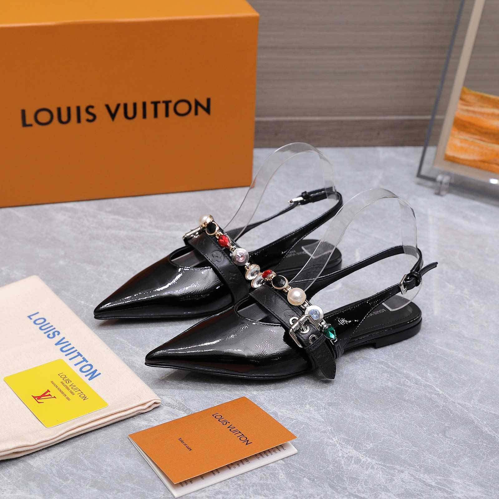 Louis Vuitton LV Vibe Slingback Flat Ballerina   1AIU07 - DesignerGu