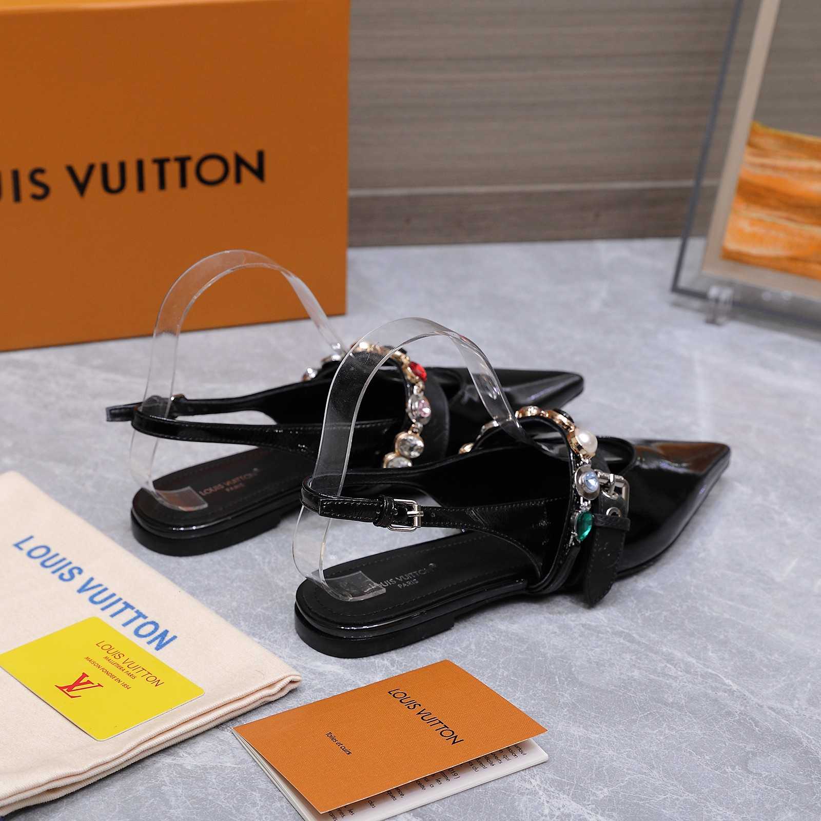 Louis Vuitton LV Vibe Slingback Flat Ballerina   1AIU07 - DesignerGu