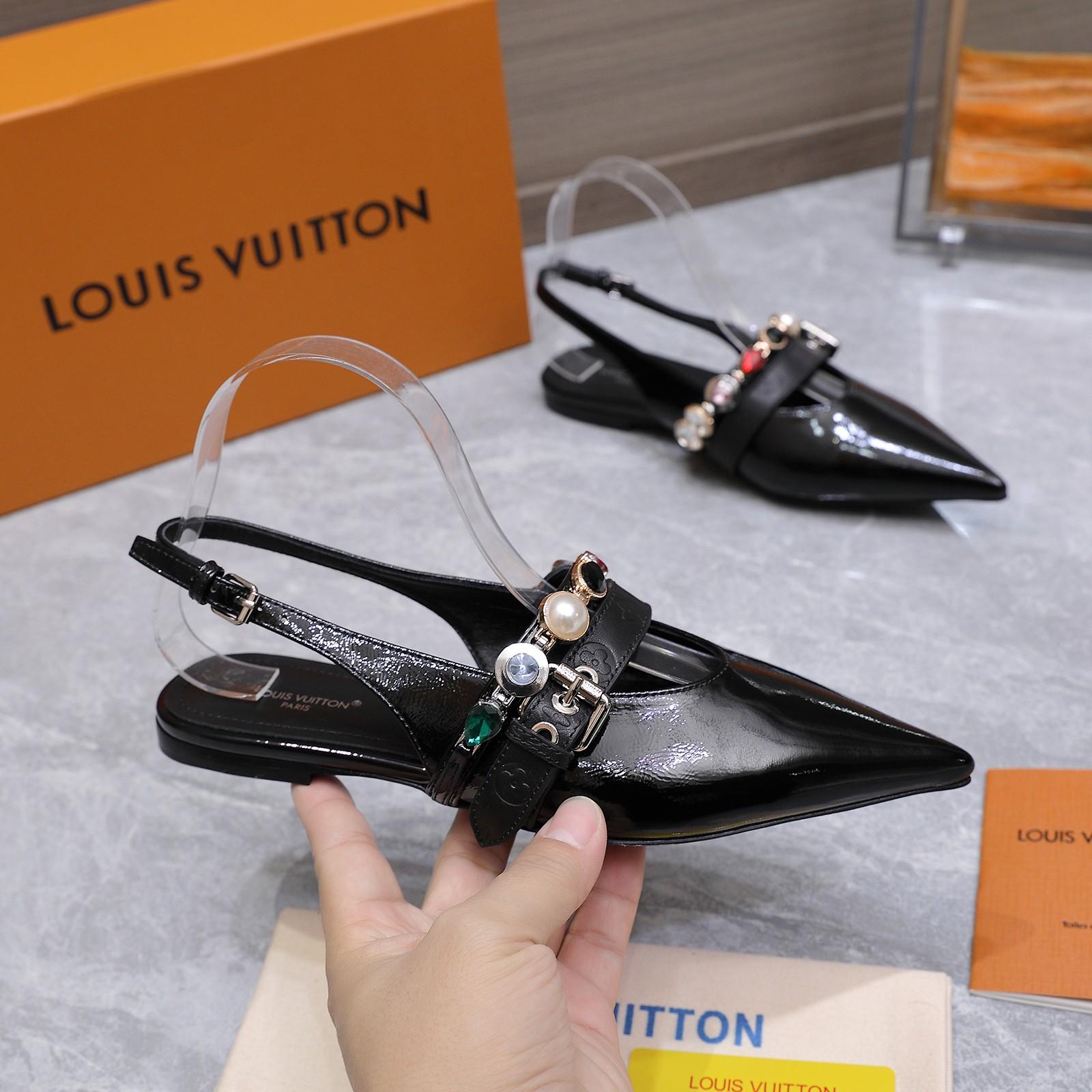Louis Vuitton LV Vibe Slingback Flat Ballerina   1AIU07 - DesignerGu