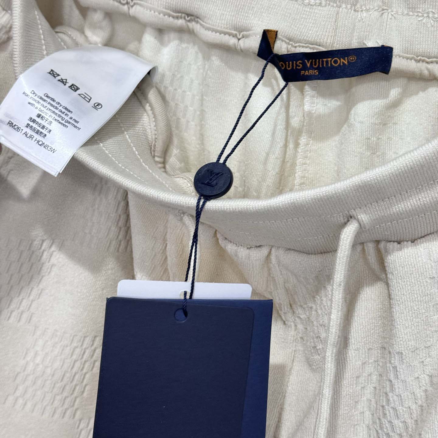 Louis Vuitton Damier French Terry Cotton-Blend Shorts   - DesignerGu