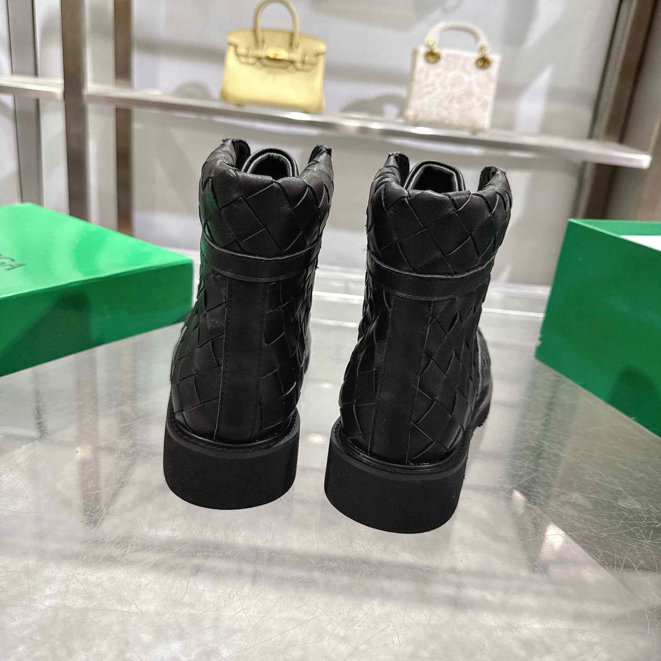 Bottega Veneta Haddock Lace-Up Ankle Boot - DesignerGu