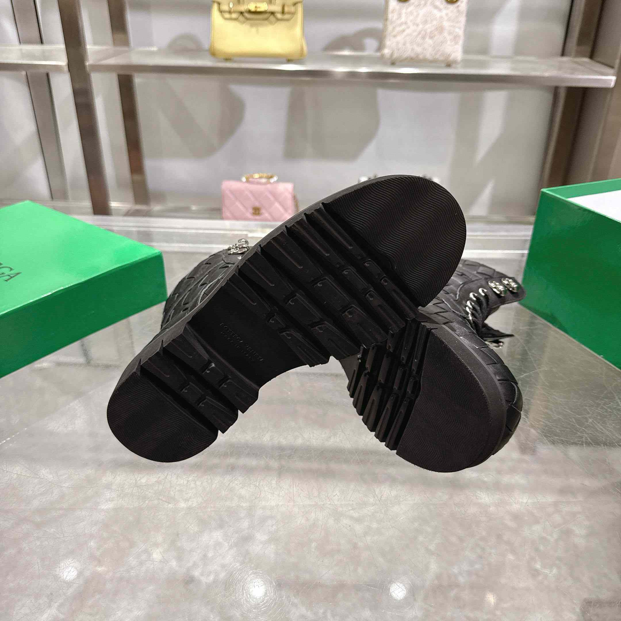 Bottega Veneta Haddock Lace-Up Ankle Boot - DesignerGu