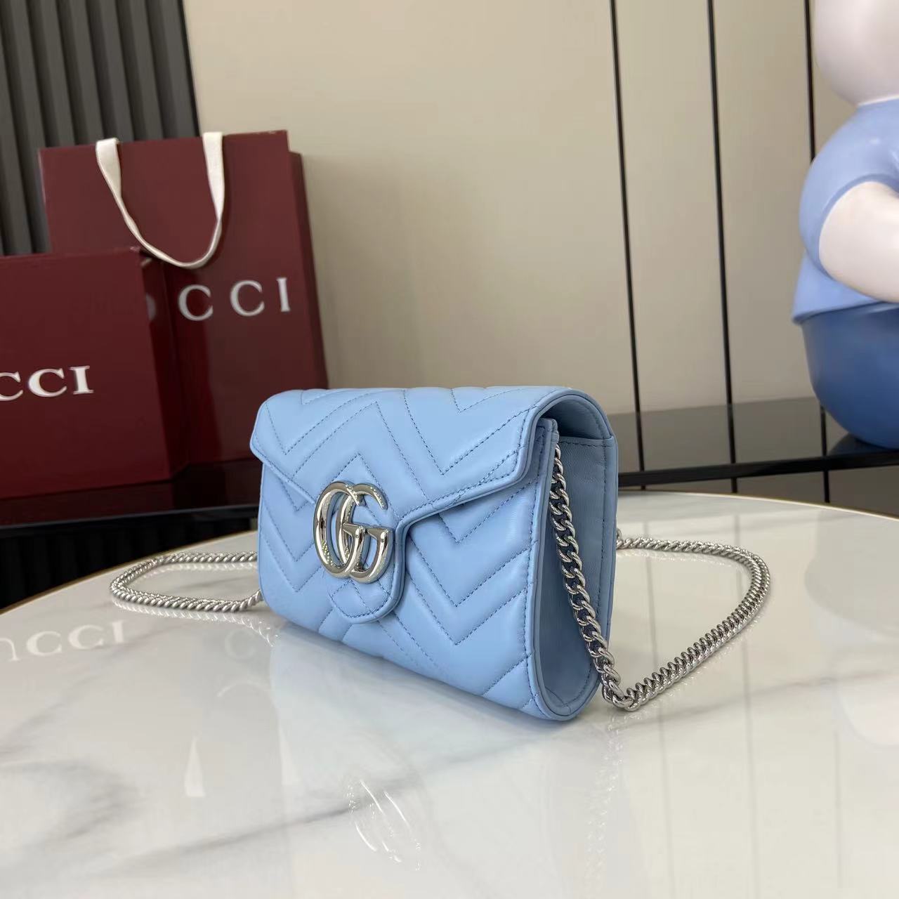 Gucci GG Marmont Wallet On Chain - DesignerGu