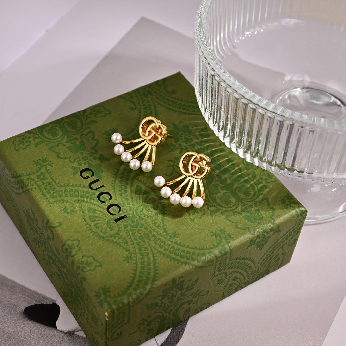 Gucci GG Marmont Jacket Earrings - DesignerGu