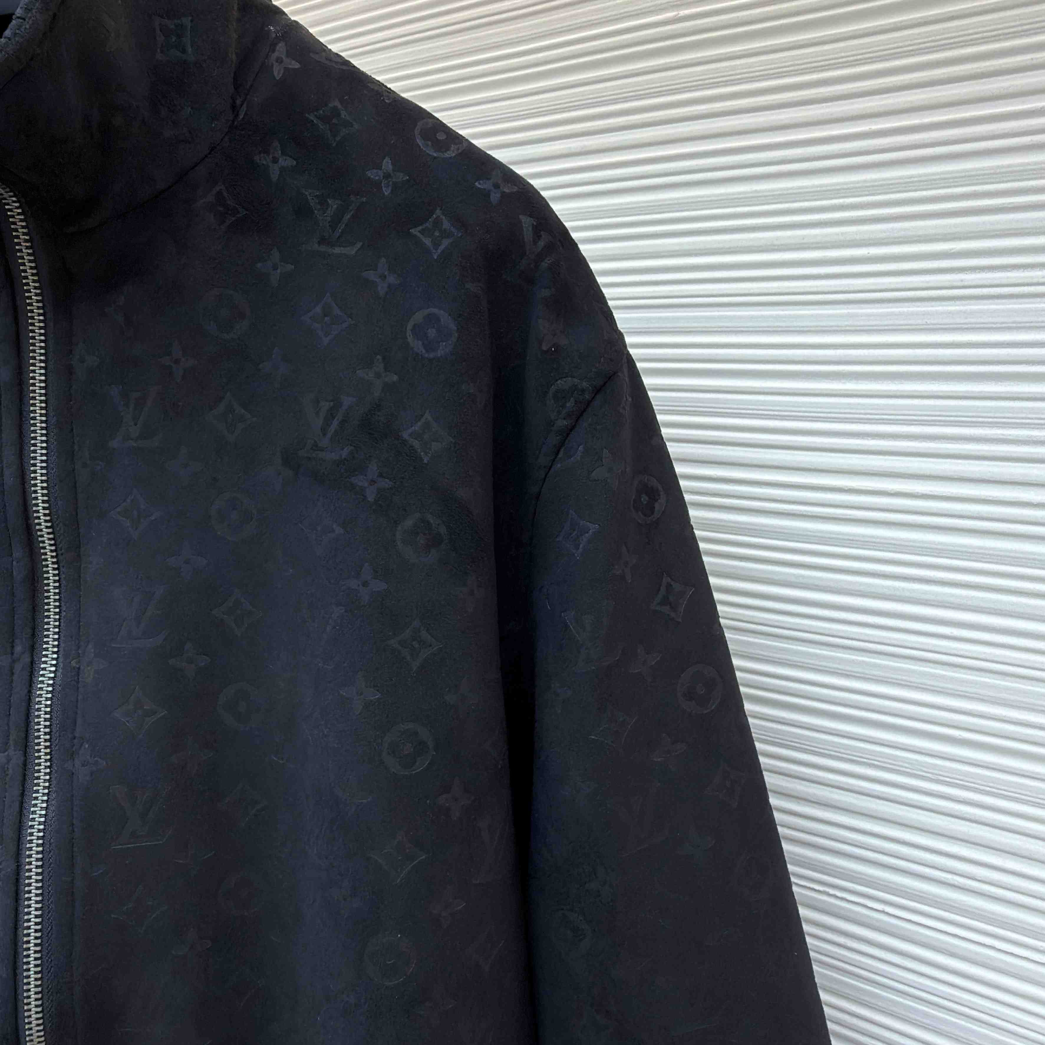 Louis Vuitton Monogram Debossed Suede Tracksuit Jacket 1AHBTW - DesignerGu