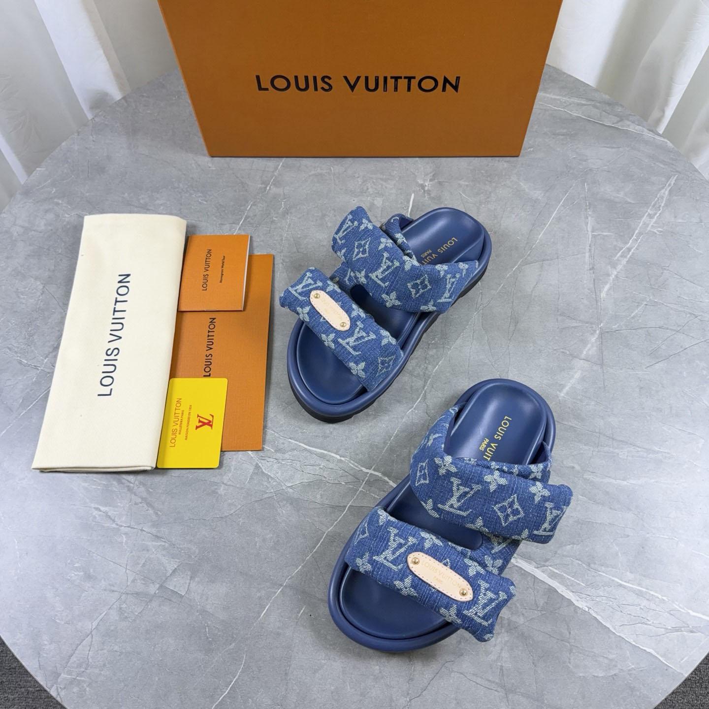 Louis Vuitton Pool Pillow Comfort Mule 1AJN80 - DesignerGu