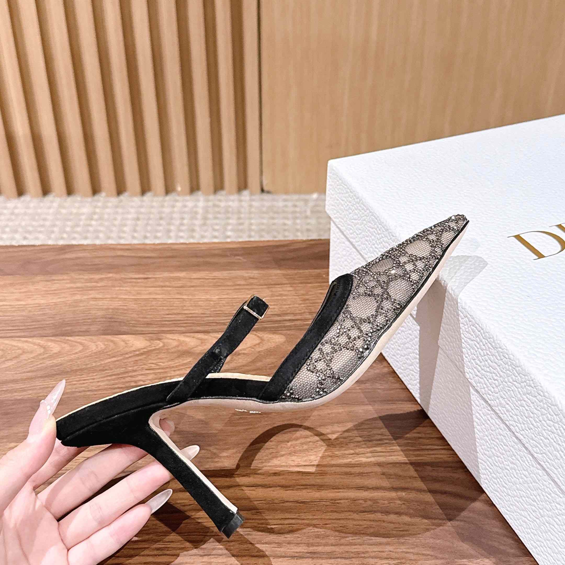 Dior Capture Heeled Mule - DesignerGu