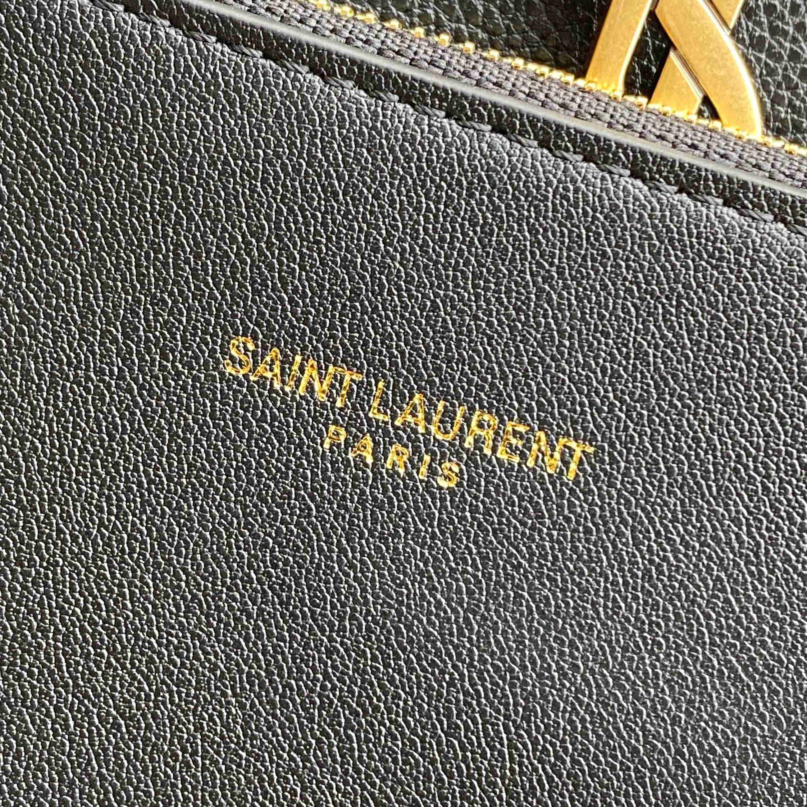 Saint Laurent LE 5 À 7 Supple Small In Grained Leather - DesignerGu