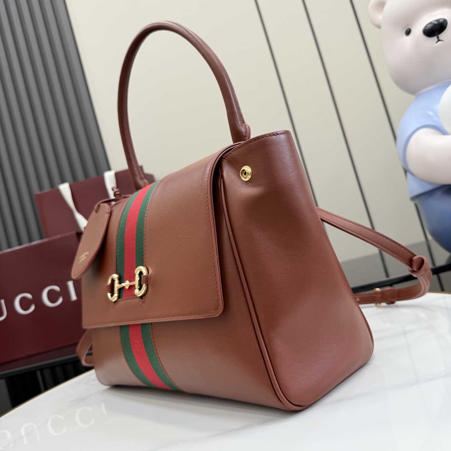 Gucci Paparazzo Medium Top Handle Bag - DesignerGu
