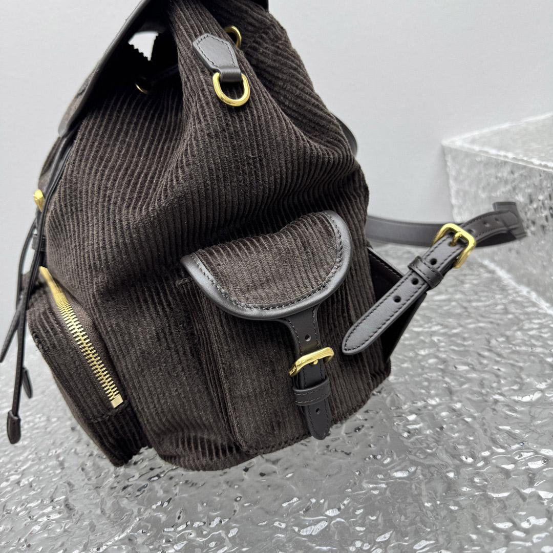 Miu Miu  Large Corduroy Backpack - DesignerGu