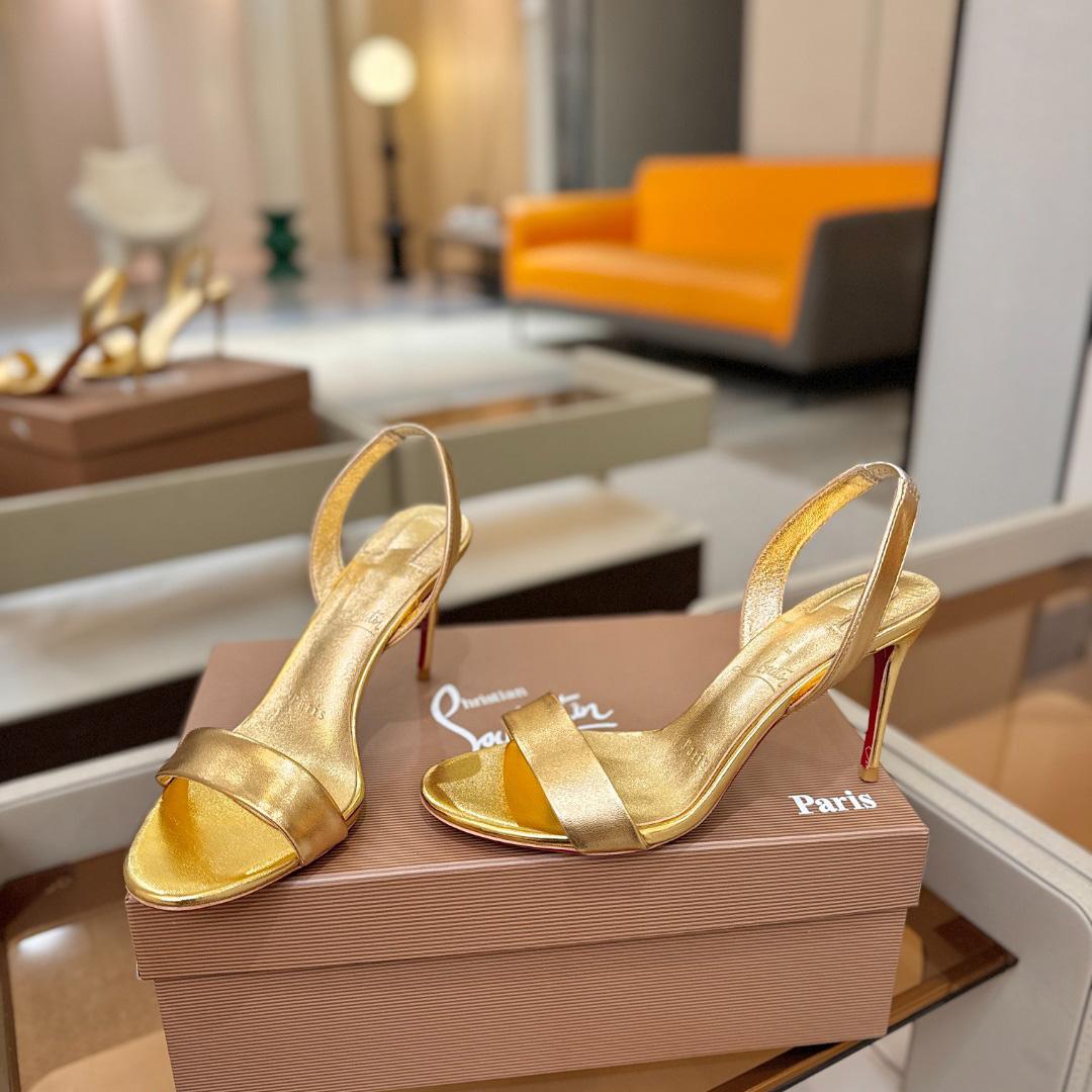 Christian Louboutin Marilyn Leather Sandals - DesignerGu