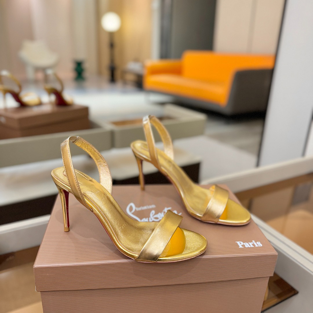 Christian Louboutin Marilyn Leather Sandals - DesignerGu