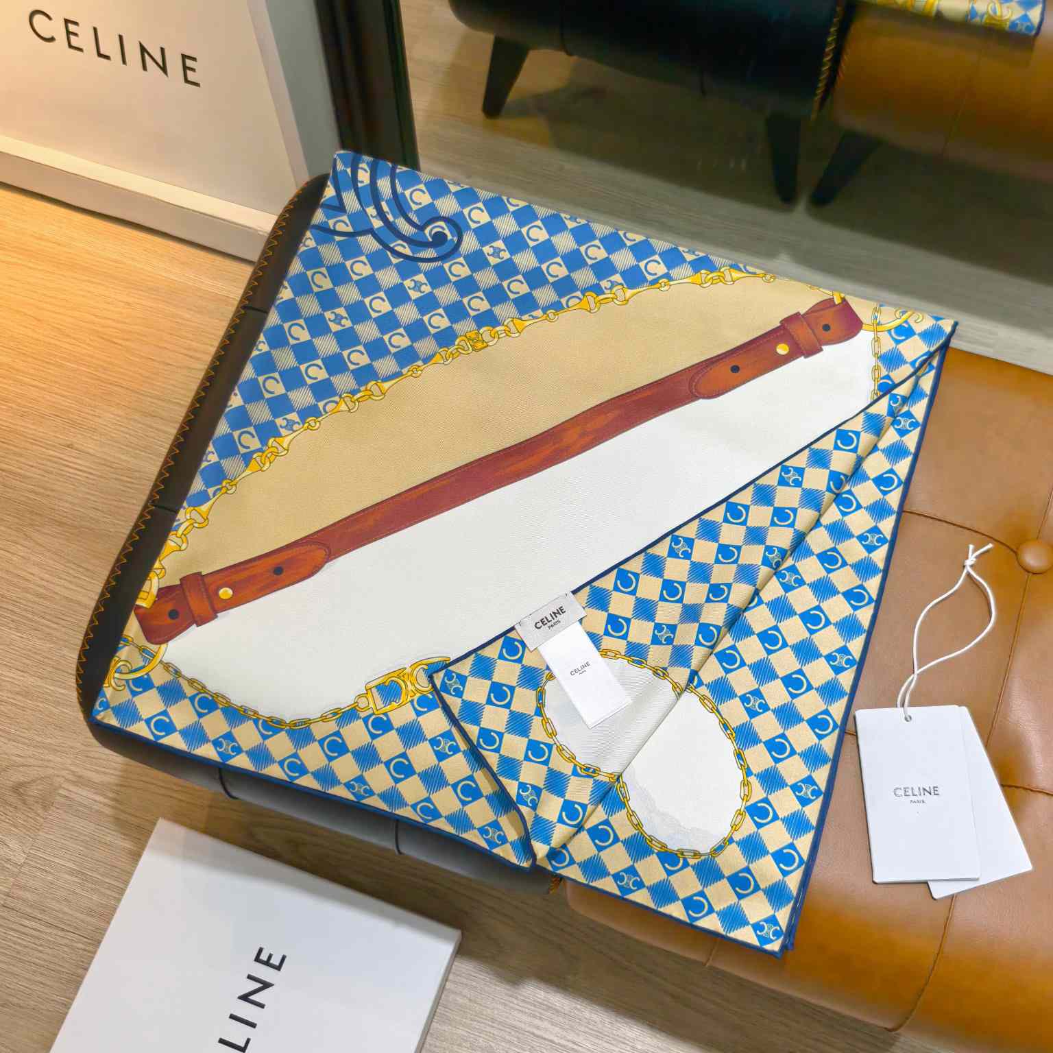 Celine  Bandana In Silk Twill - DesignerGu