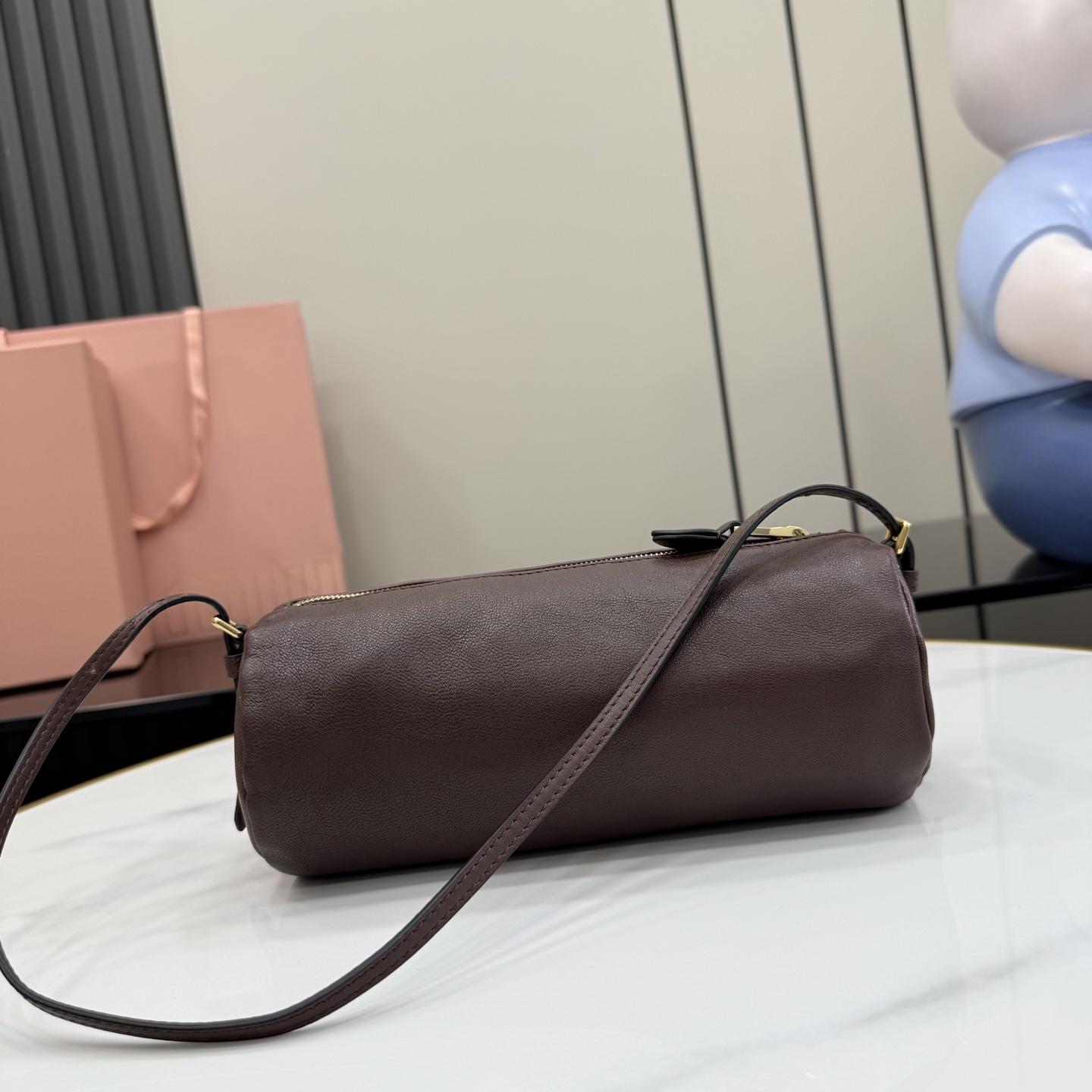 Miu Miu Nappa Leather Pouch - DesignerGu