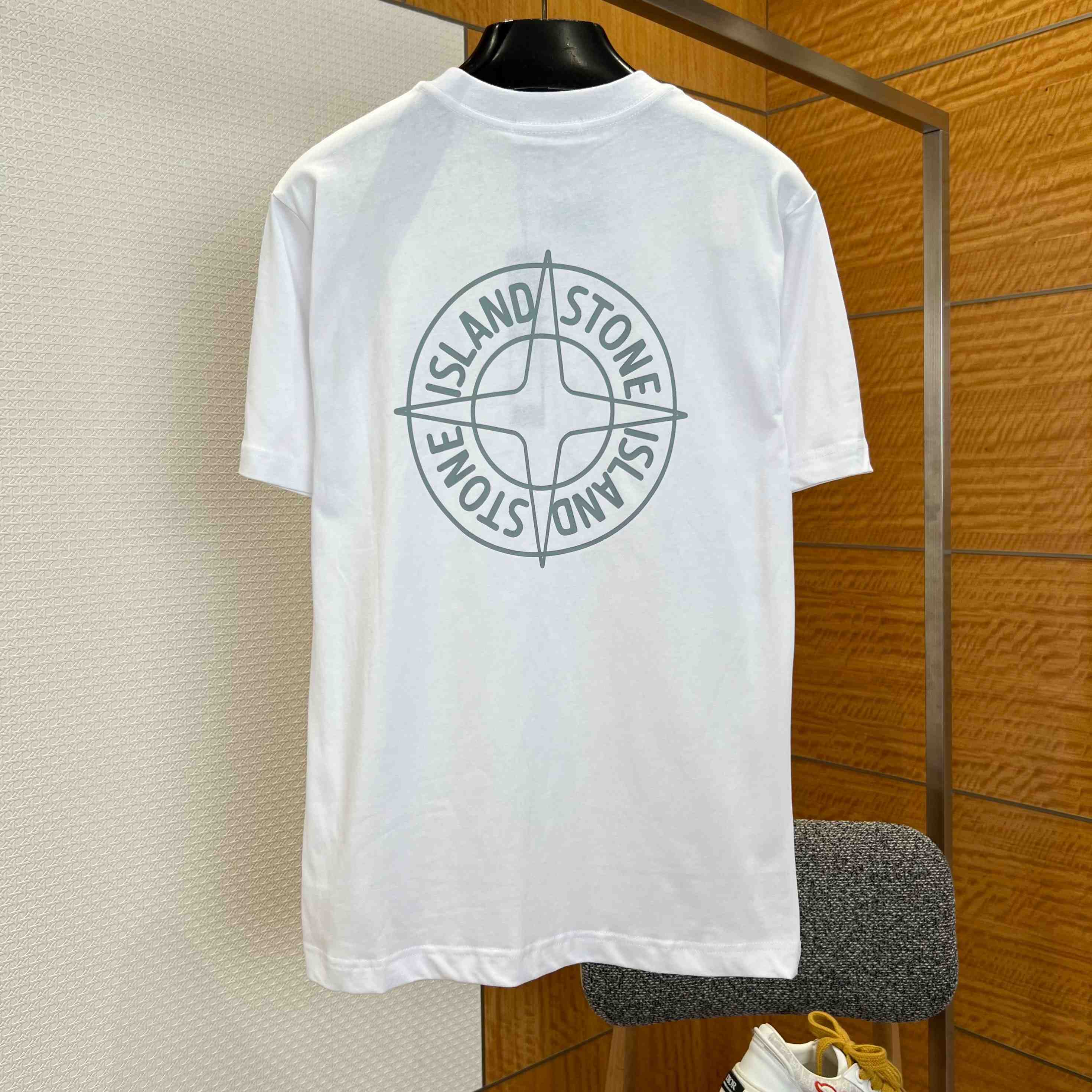 Stone Island Cotton Logo T-shirt - DesignerGu