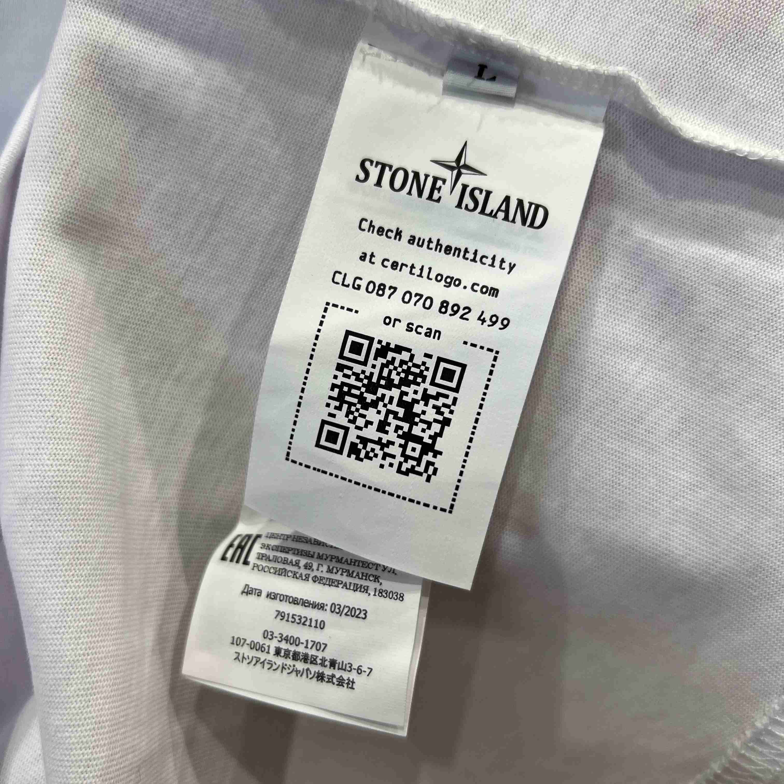 Stone Island Cotton Logo T-shirt - DesignerGu