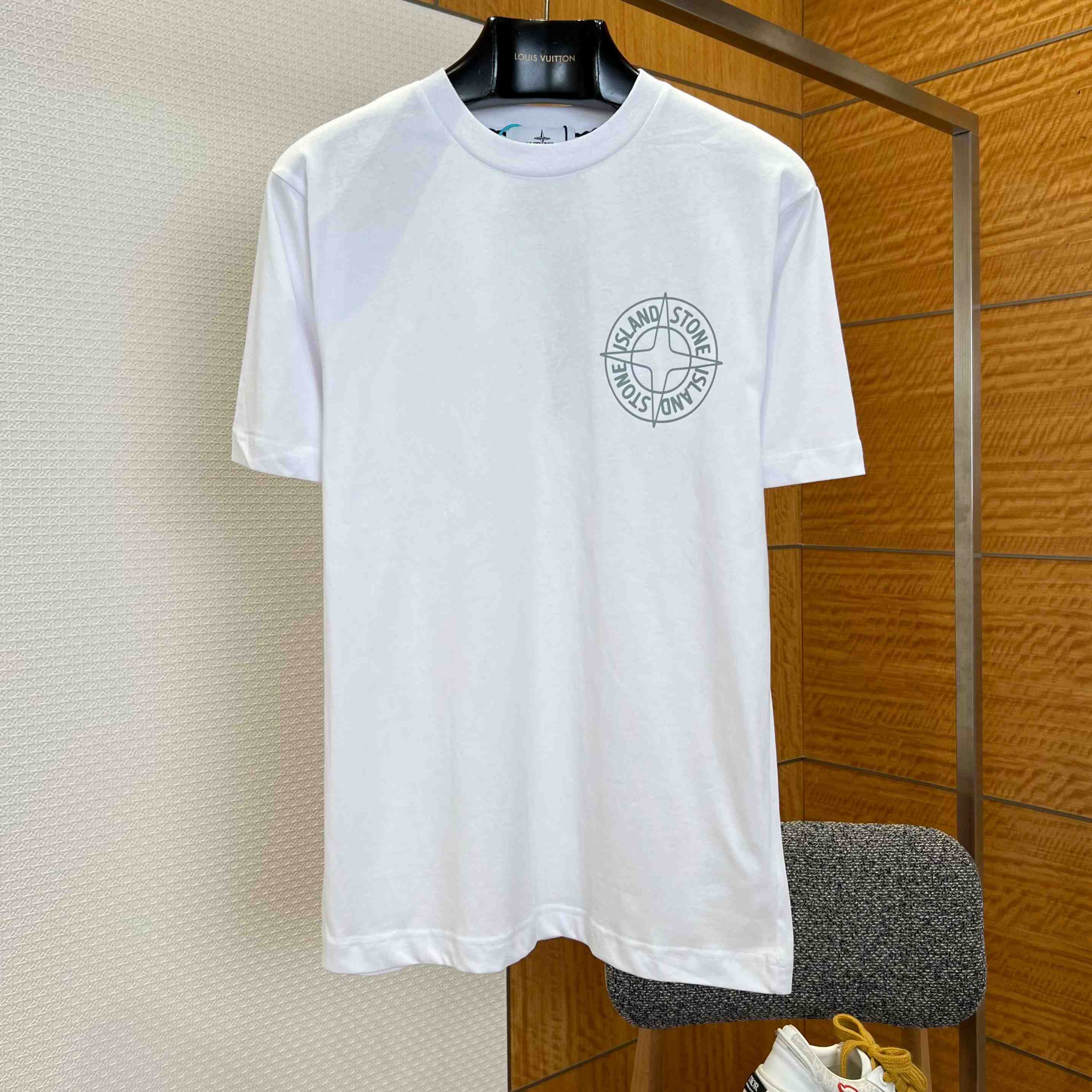 Stone Island Cotton Logo T-shirt - DesignerGu