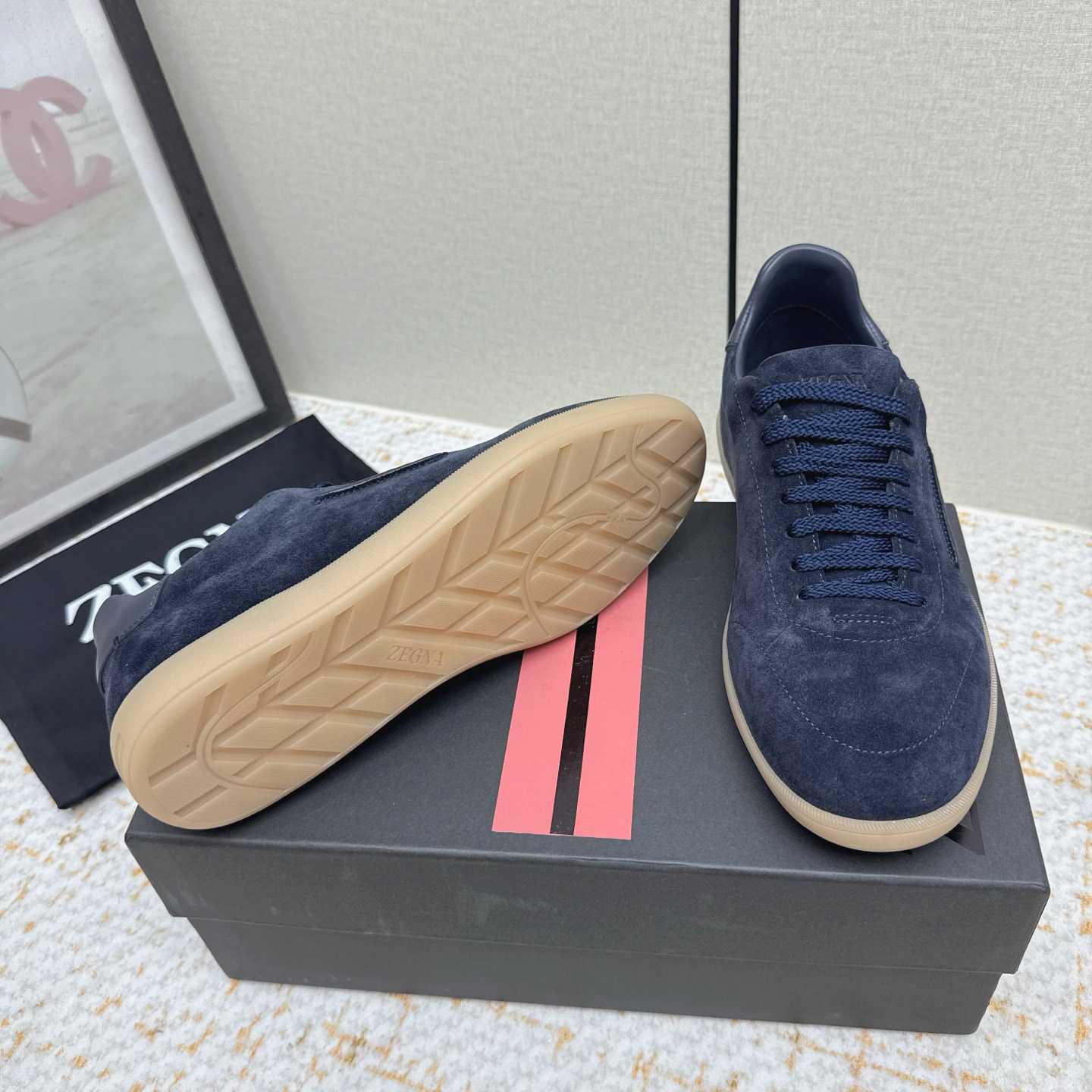 Zegna 232 Suede Sneakers - DesignerGu