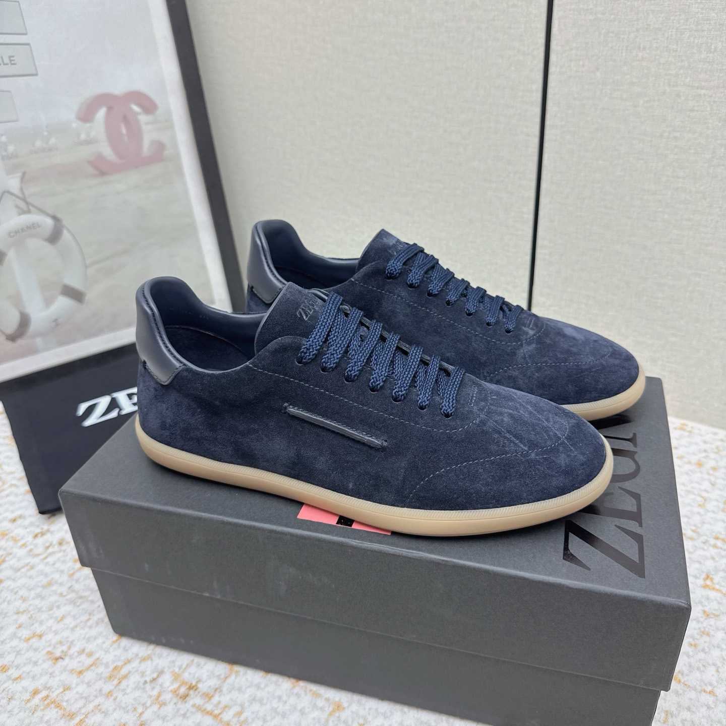 Zegna 232 Suede Sneakers - DesignerGu