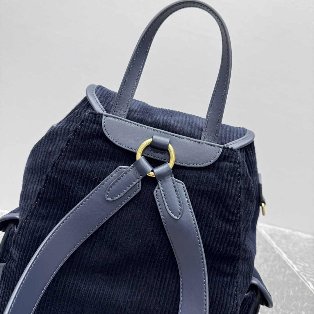 Miu Miu  Large Corduroy Backpack - DesignerGu