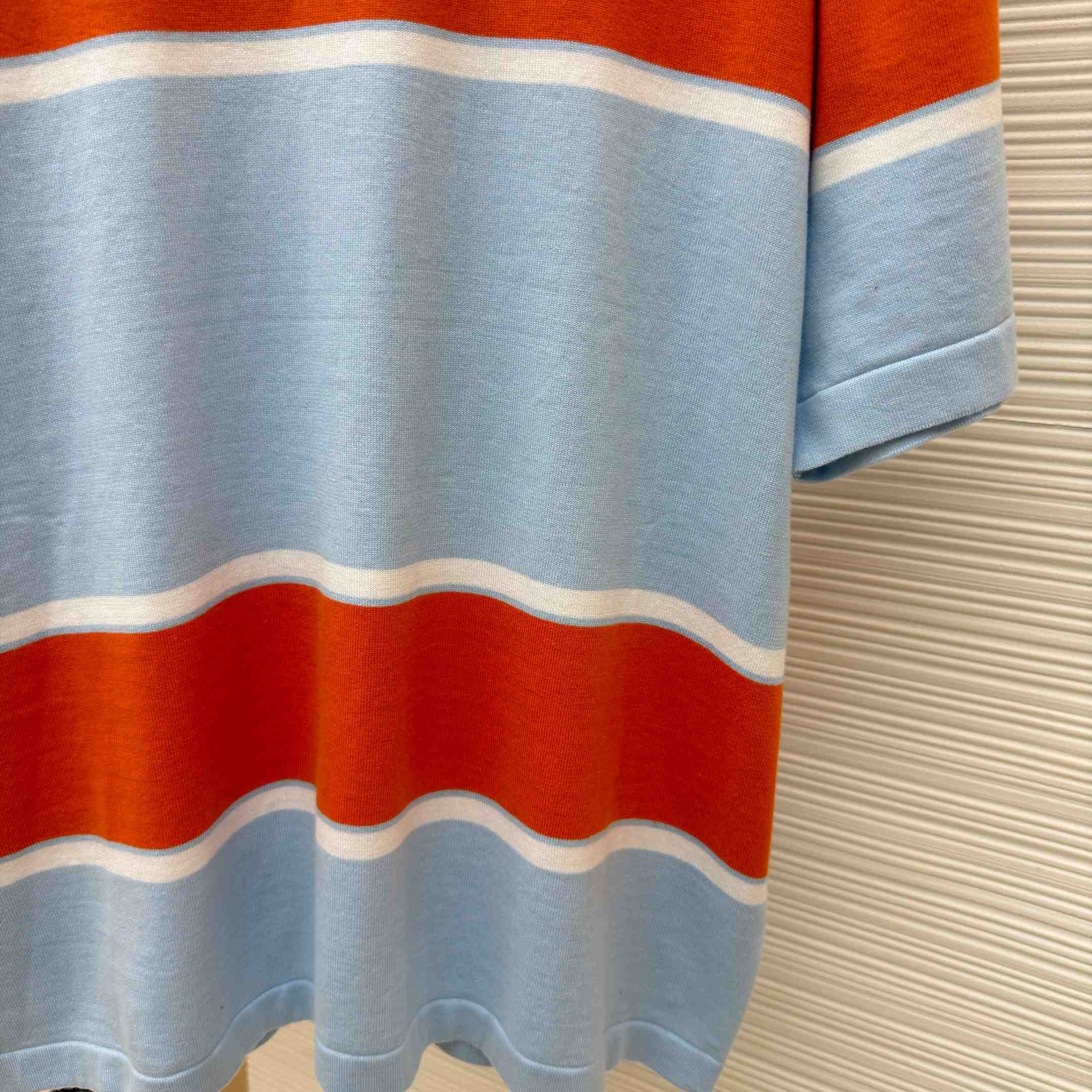 Louis Vuitton Striped Short-Sleeved T-Shirt 1AK7IC - DesignerGu