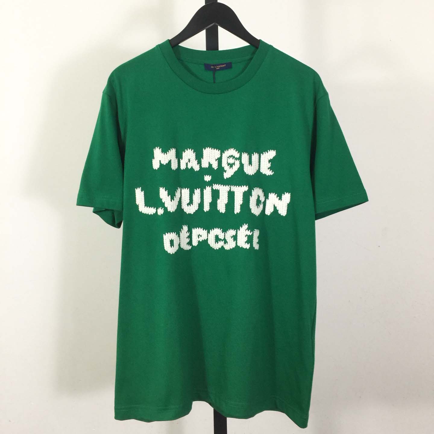 Louis Vuitton Embroidered Signature Short-Sleeved T-Shirt   1AK6IF - DesignerGu