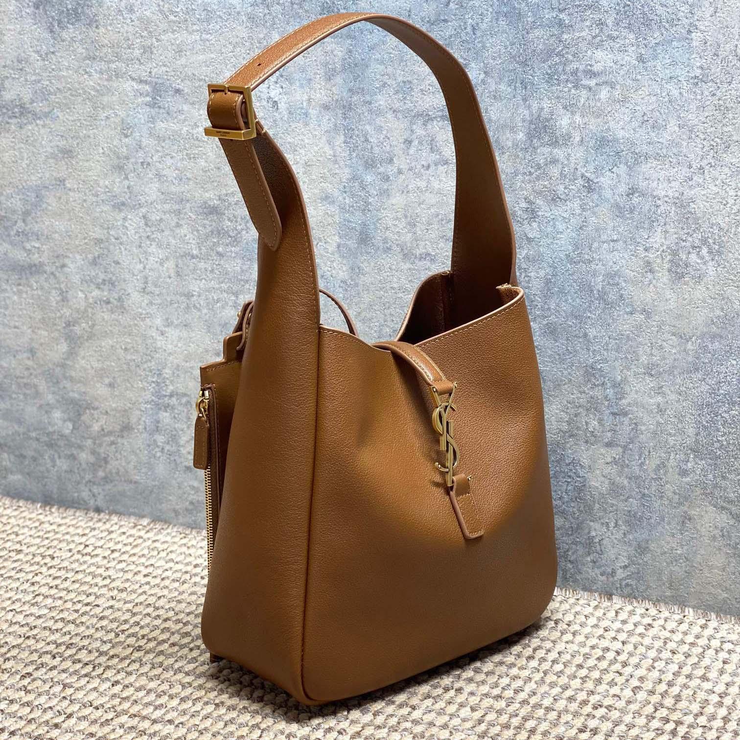 Saint Laurent LE 5 À 7 Supple Small In Grained Leather - DesignerGu