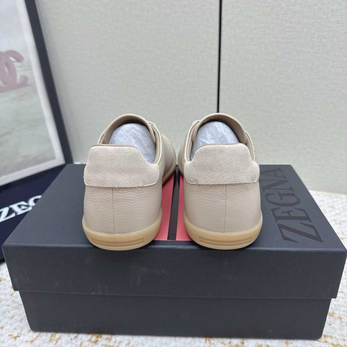 Zegna Grained Leather 232 Sneakers - DesignerGu