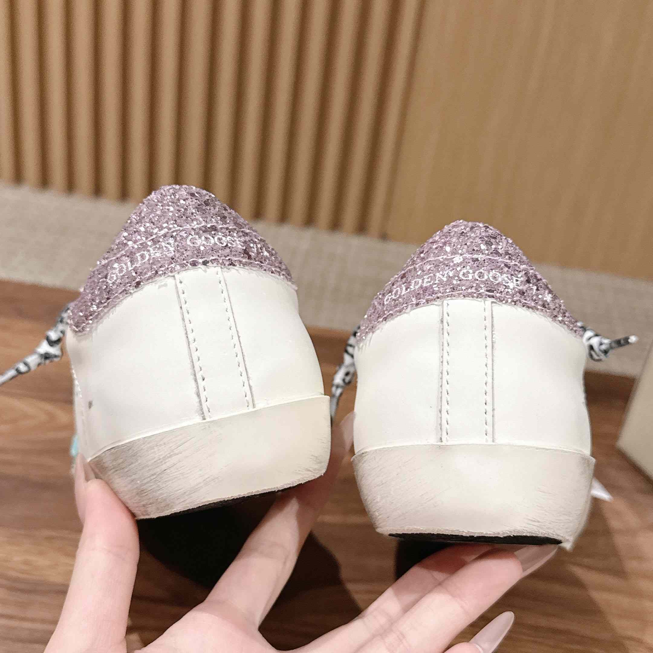 Golden Goose Leather Printed Sneakers - DesignerGu