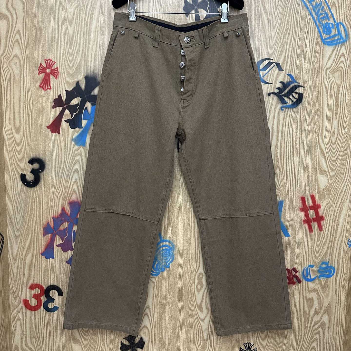 Chrome Hearts Cross Patch Double Knee Carpenter Pants - DesignerGu
