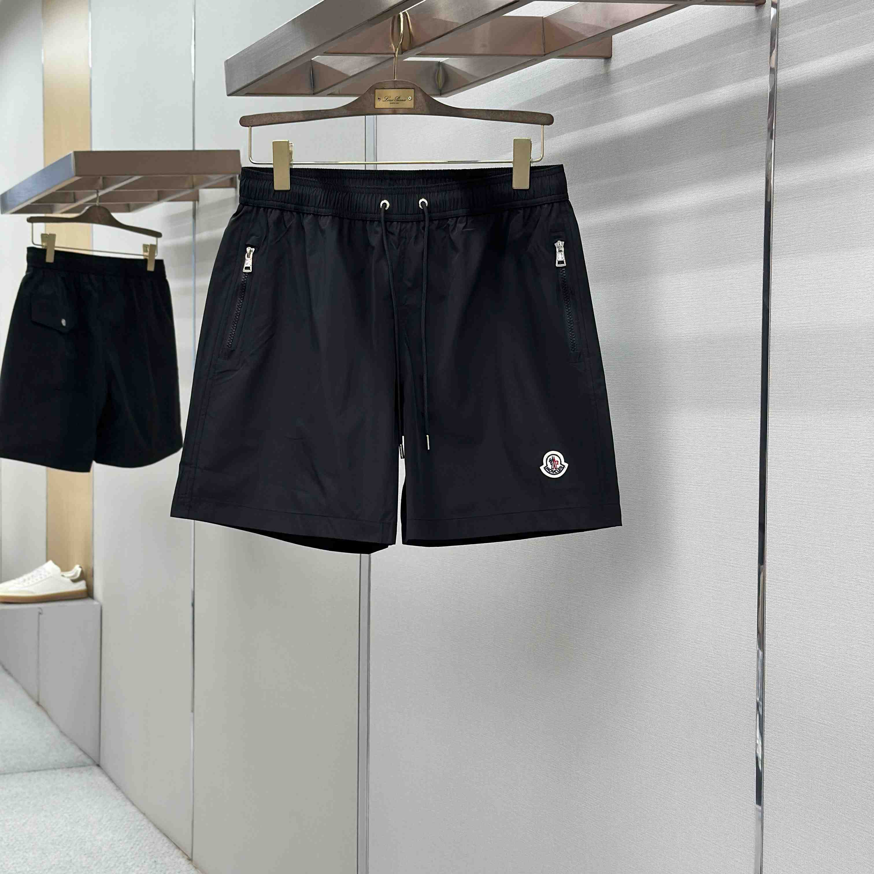 Moncler Logo-Patch Swim Shorts - DesignerGu