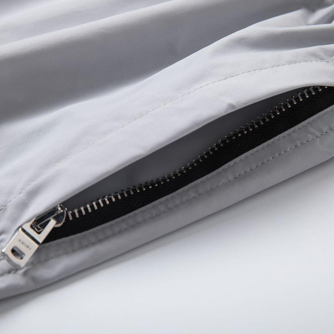Amiri Stack Logo Swim Shorts In Stretch Limo - DesignerGu