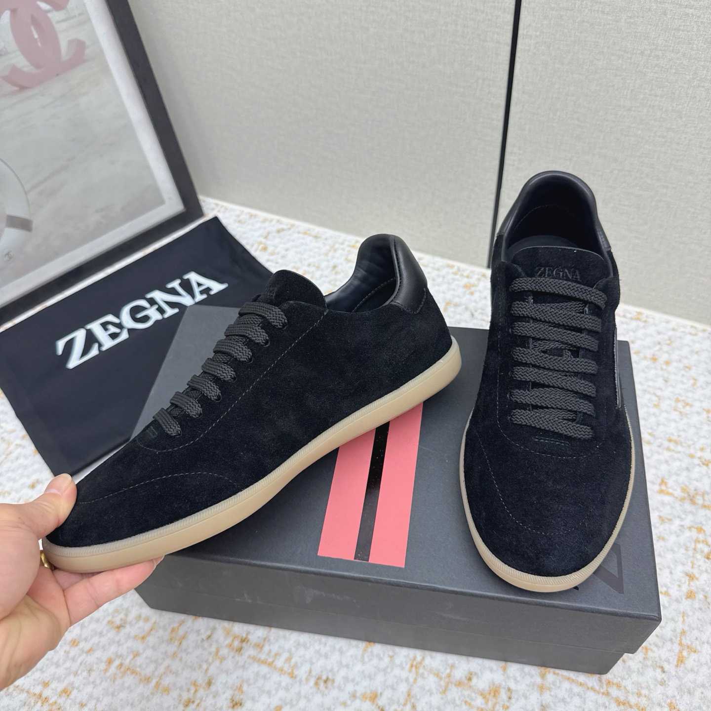 Zegna 232 Suede Sneakers - DesignerGu