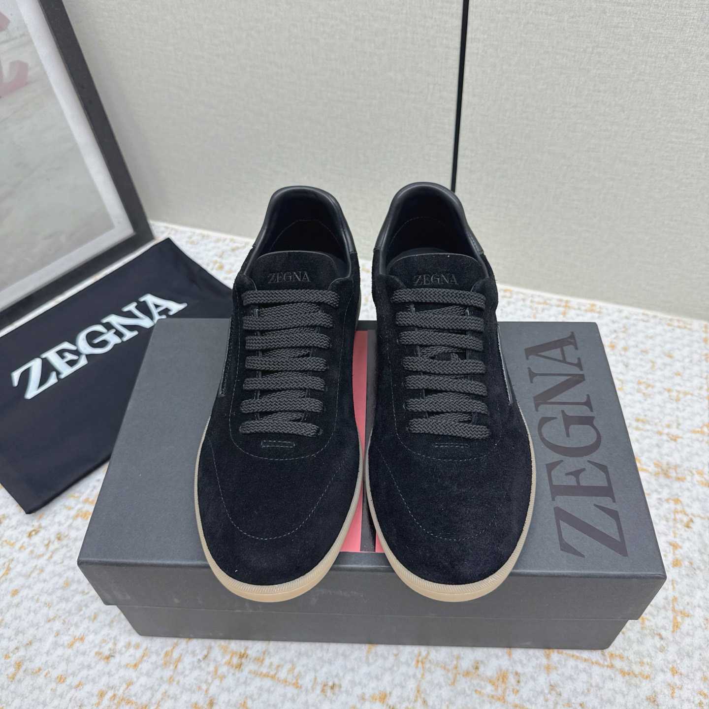 Zegna 232 Suede Sneakers - DesignerGu